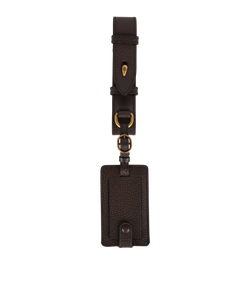 Gucci Square Identification Travel Tag, Leather, Brown, MII, DB/B, 3*